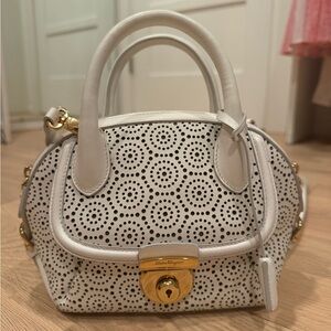 Salvatore Ferragamo Lace Fiamma Mini Shoulder Bag